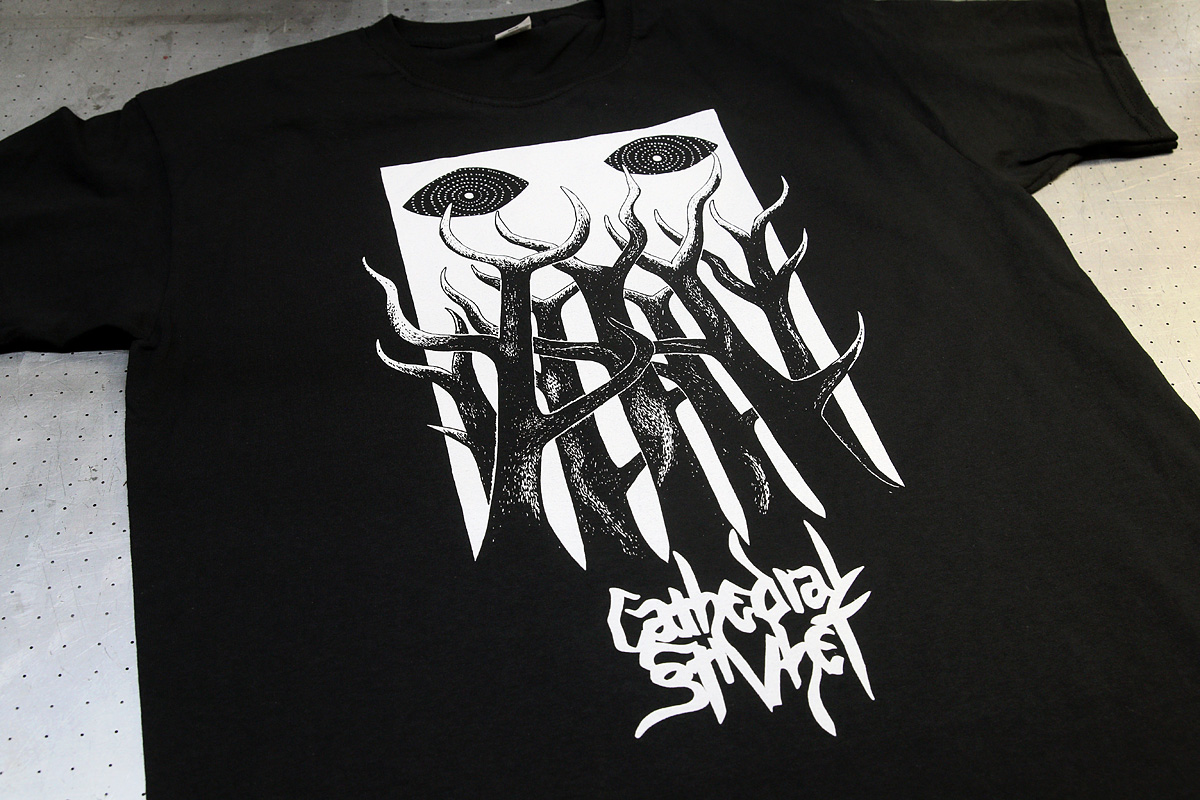Cathedral Stivhet - 1-värillä painettu t-paita