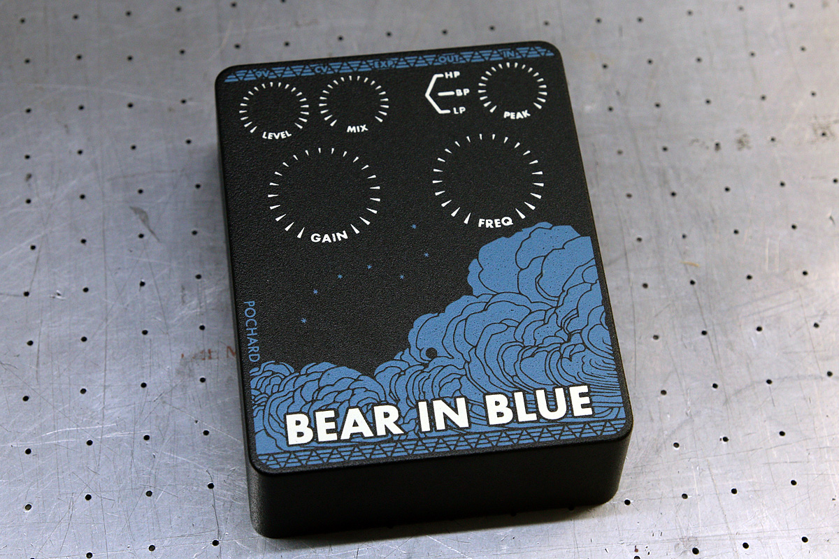 Bear in Blue - silkkipainettu 2-värinen pedaali